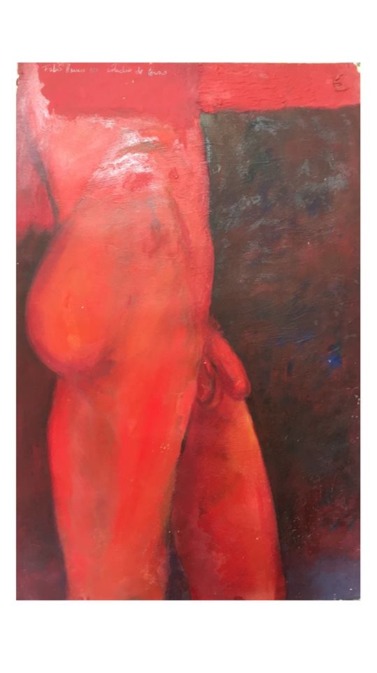Estudio De Torso En Rojo