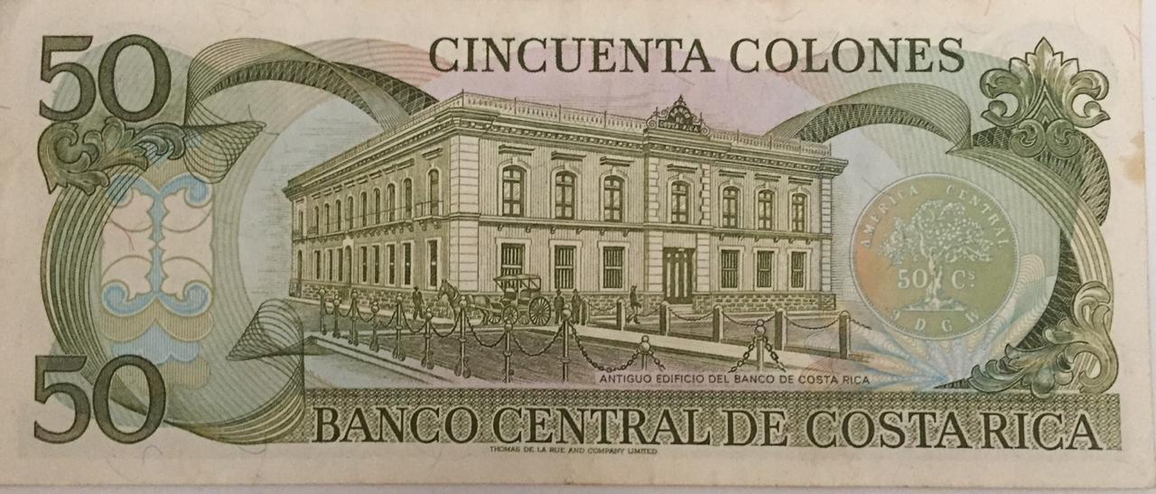 Billete De 50 Colones