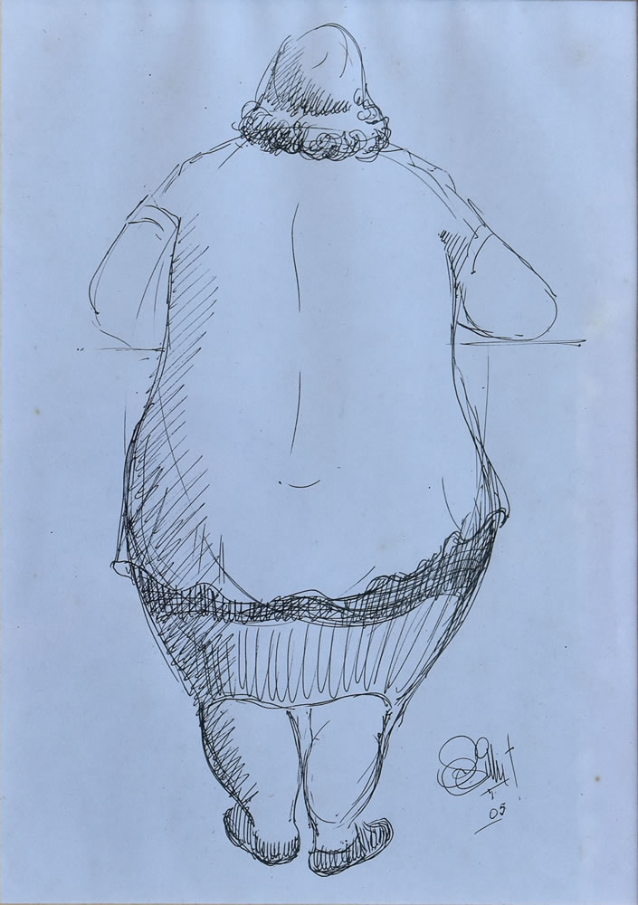 Señora De Espalda